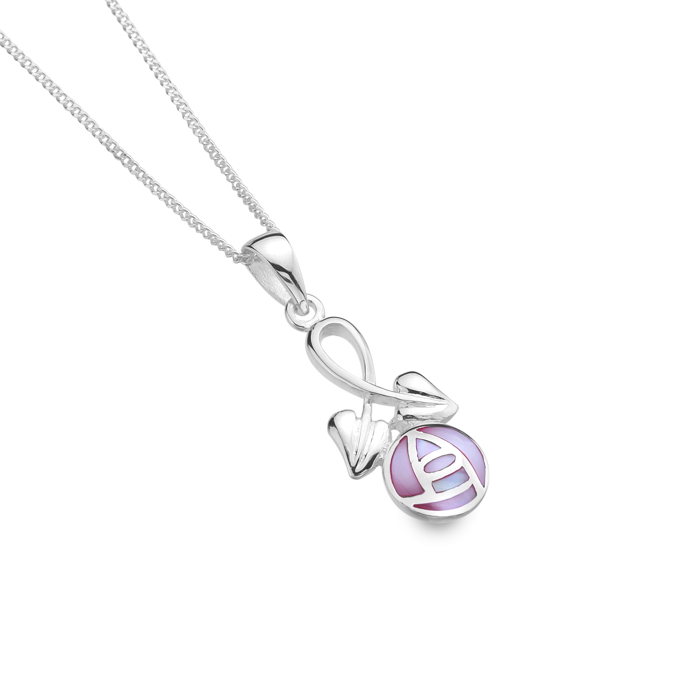 Rose and Leaf Pendant